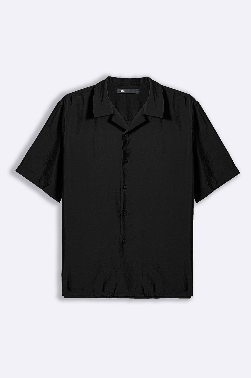 BLACK TEXTURED SAFARI SHIRT