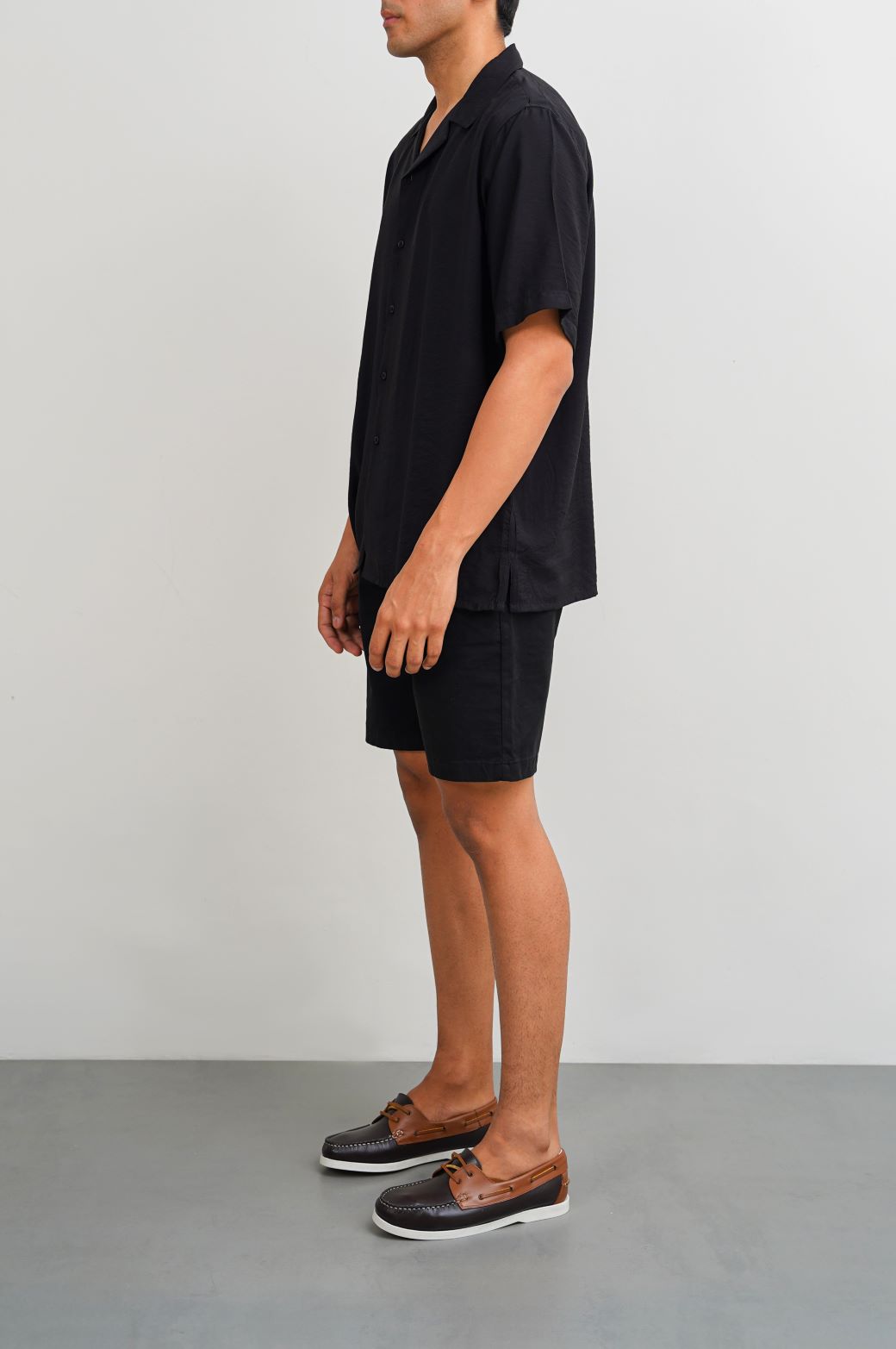 BLACK MUSLIN SAFARI SHIRT