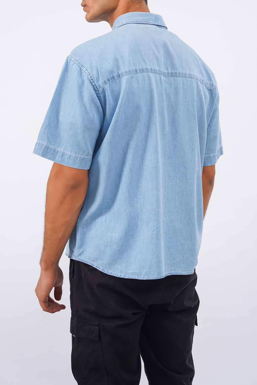 lightblue DENIM SHIRT WITH POCKET