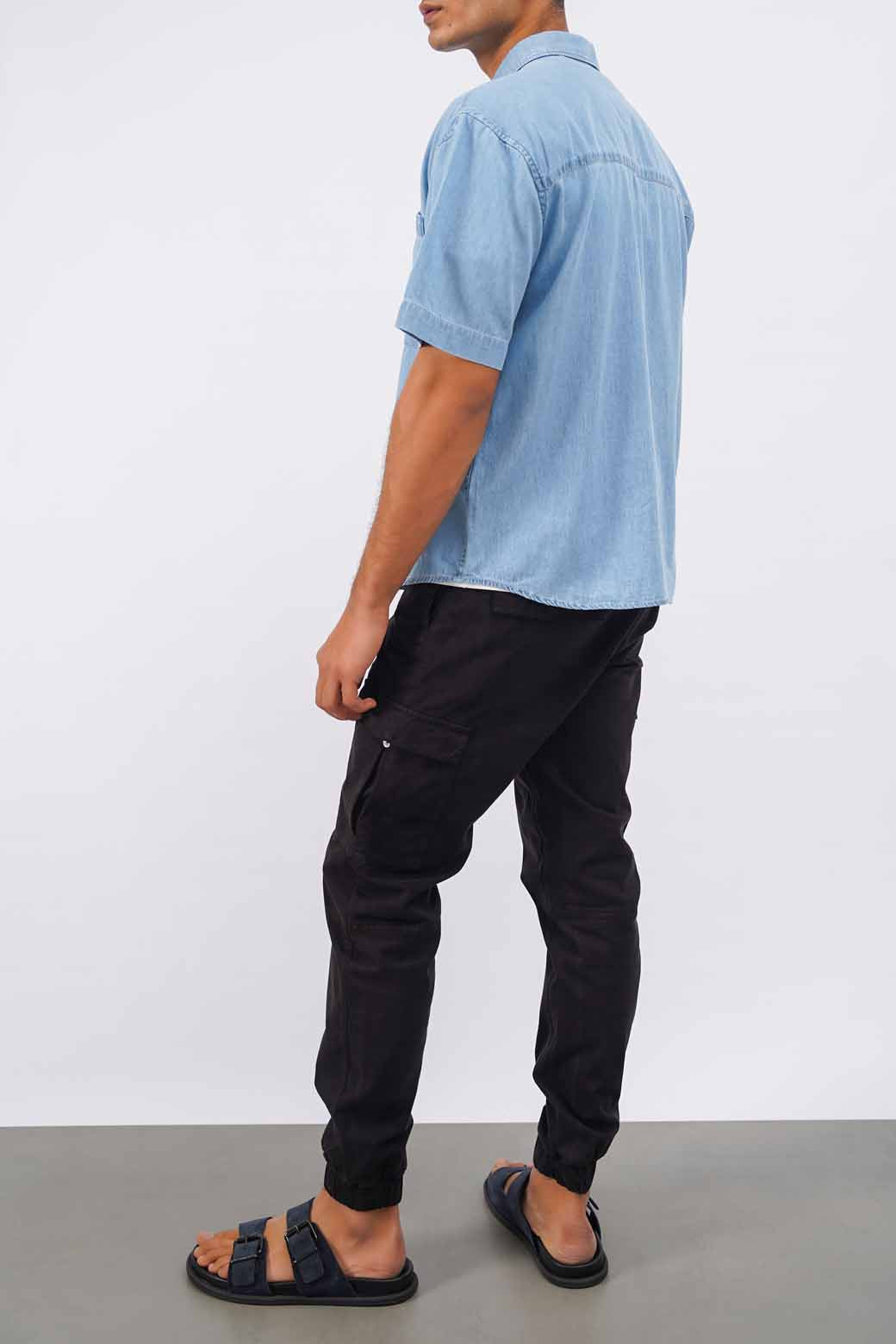 lightblue DENIM SHIRT WITH POCKET