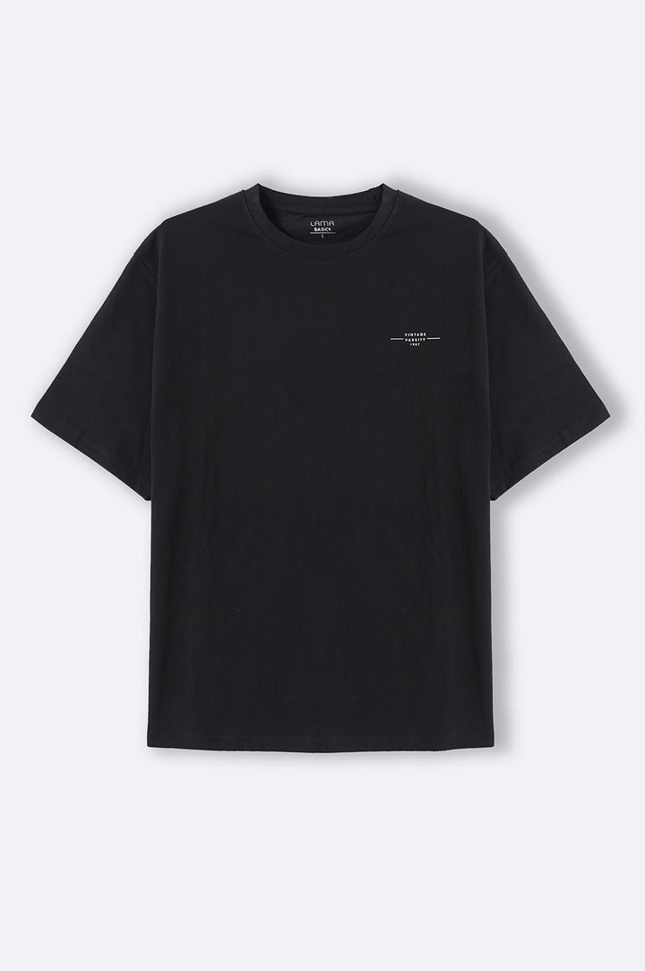 BLACK HEAVY WEIGHT TEE