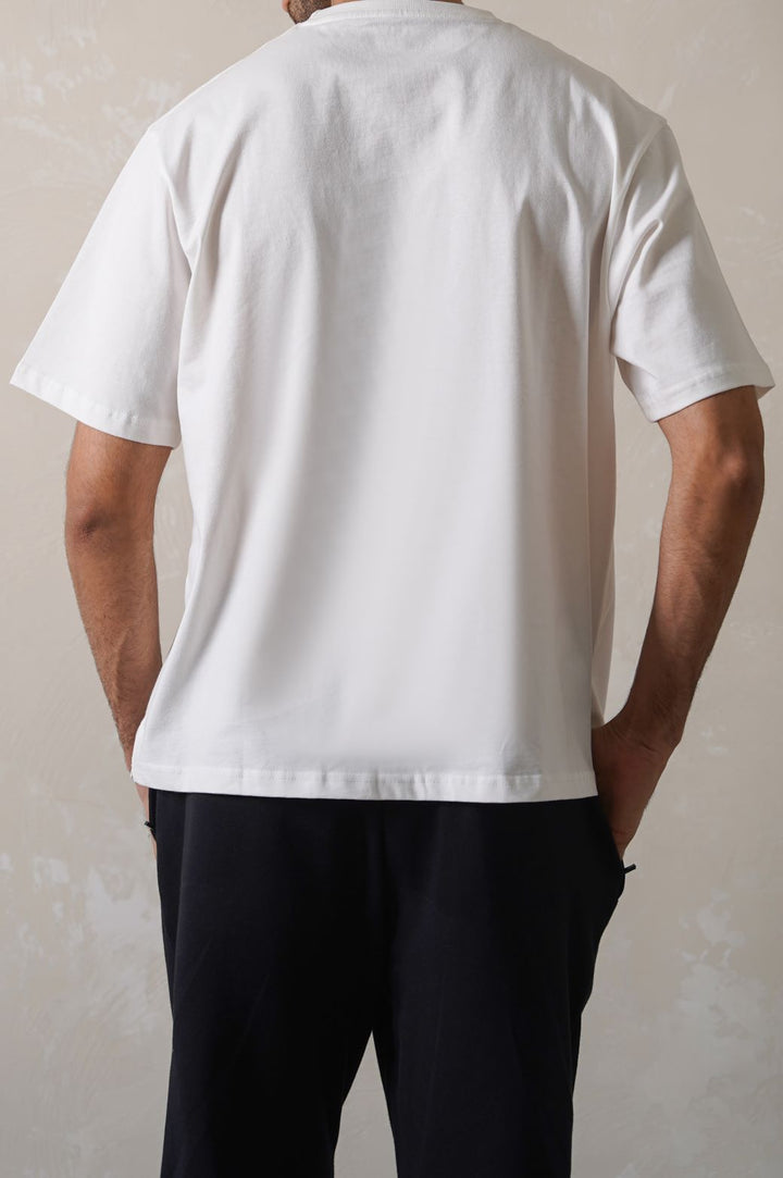 WHITE HEAVY WEIGHT TEE