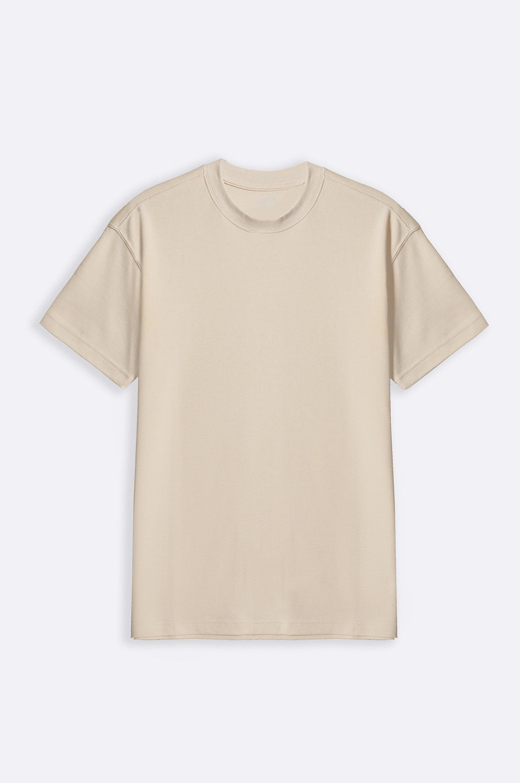 IVORY INTERLOCK TEE