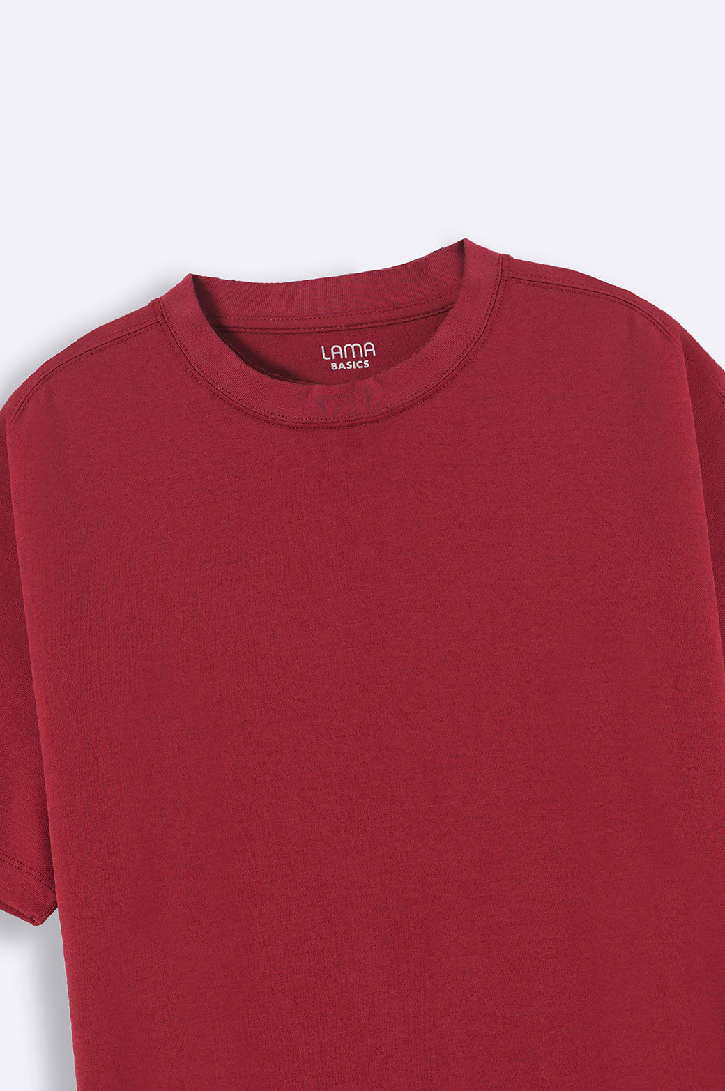 MAROON INTERLOCK TEE