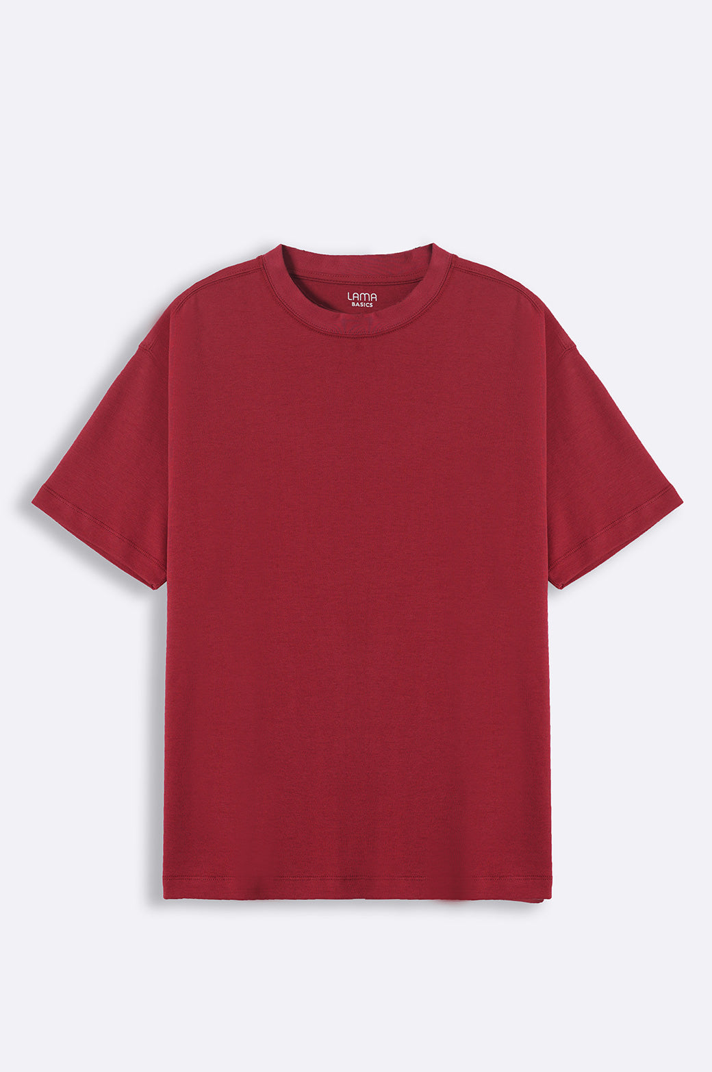 MAROON INTERLOCK TEE