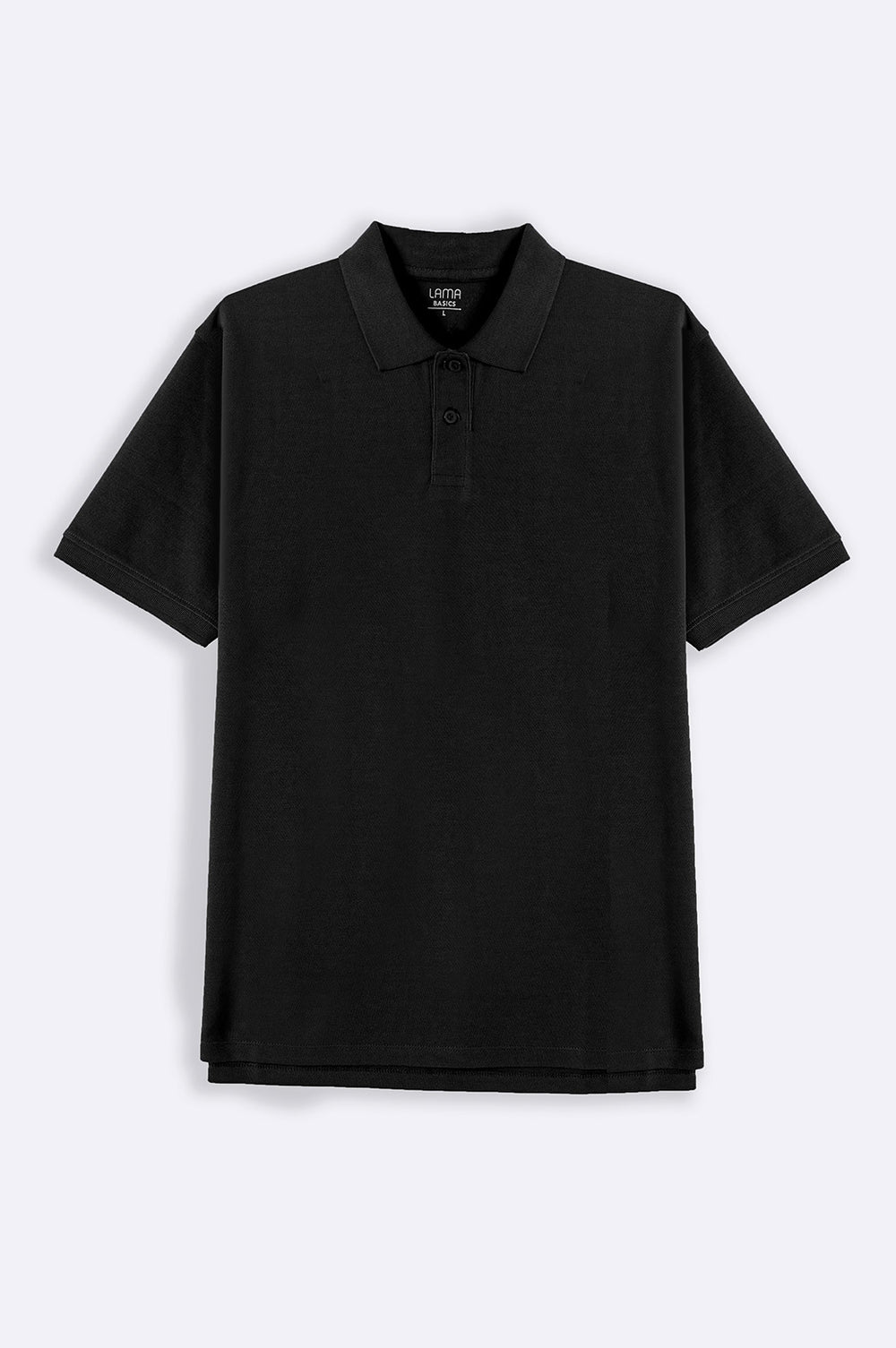 BLACK NEOPRENE POLO