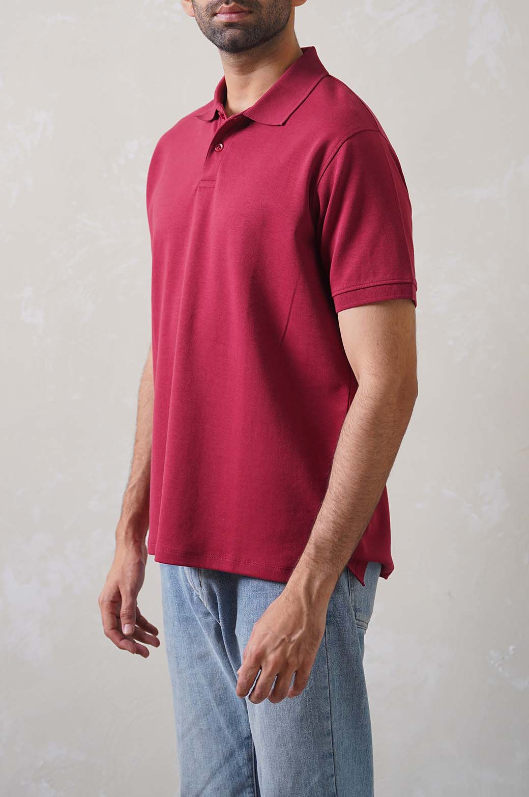 MAROON NEOPRENE POLO