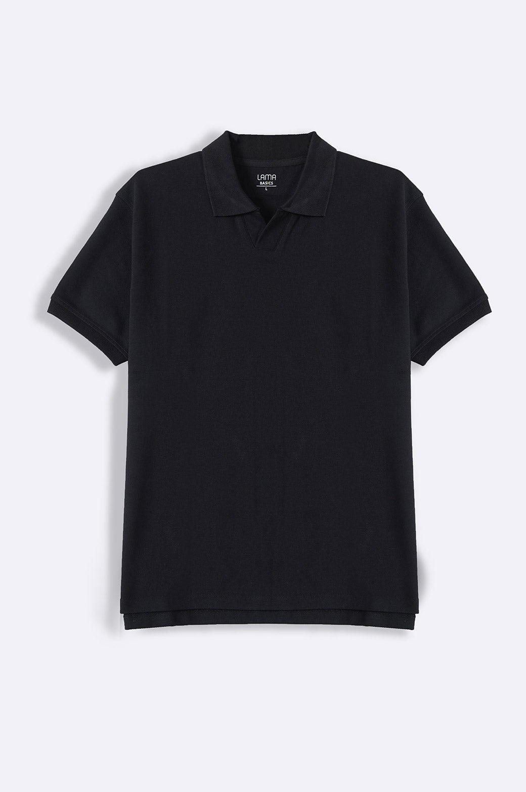 BLACK JOHNNY COLLAR POLO