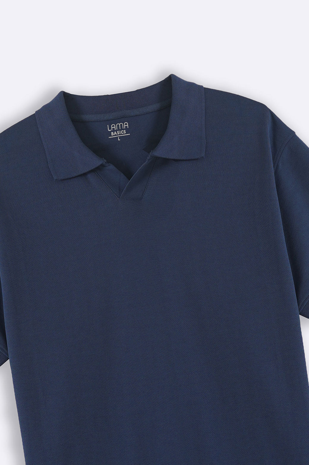 MID BLUE JOHNNY COLLAR POLO