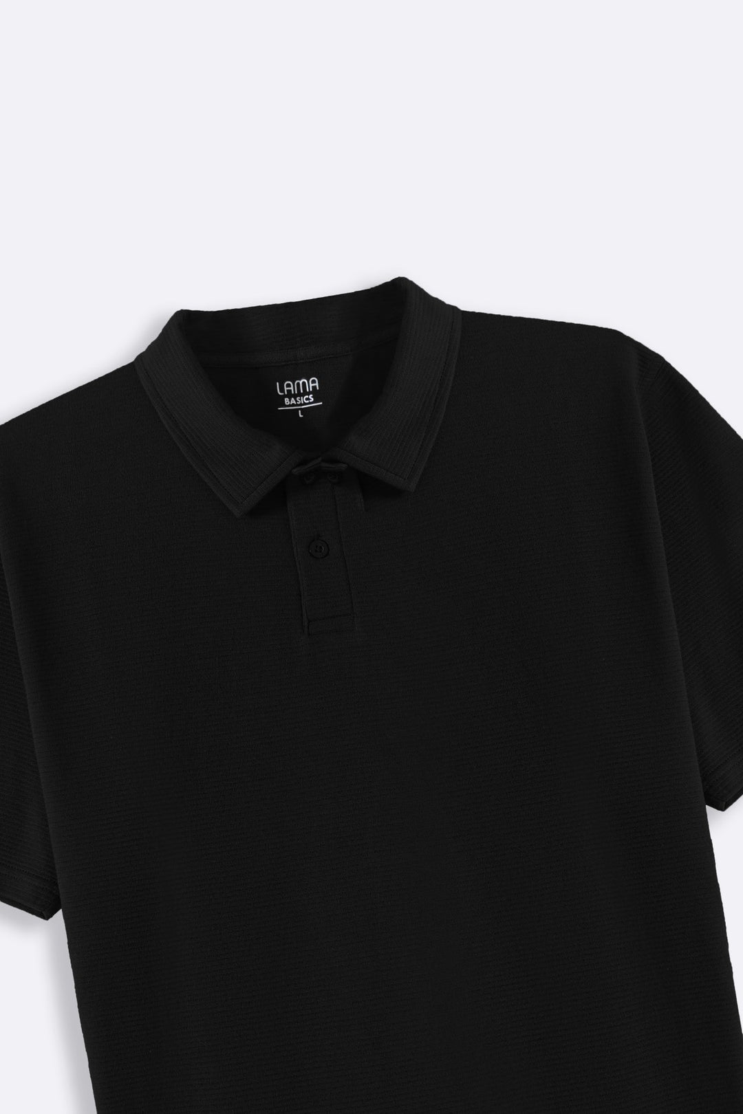 BLACK JACQUARD POLO