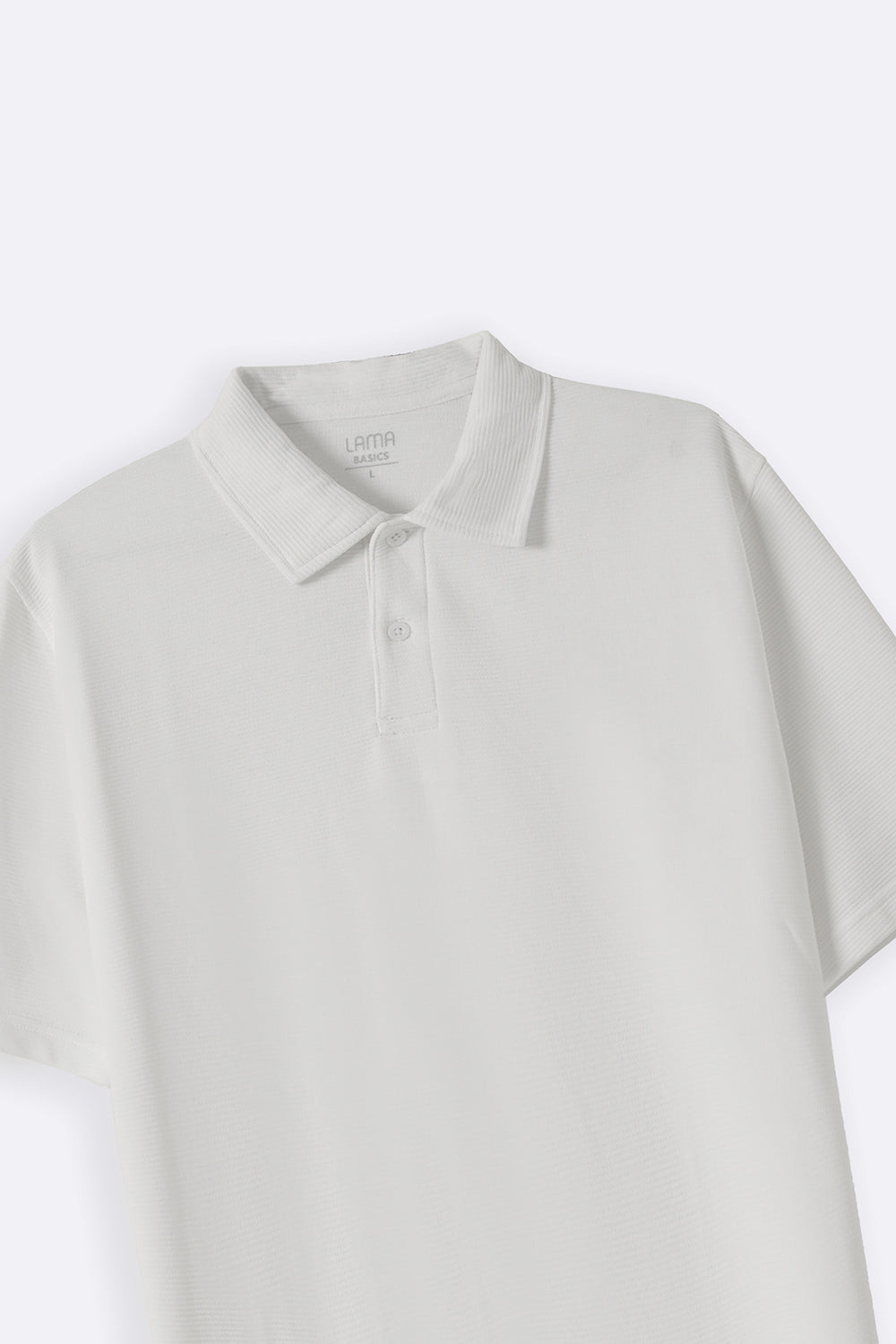 WHITE JACQUARD POLO