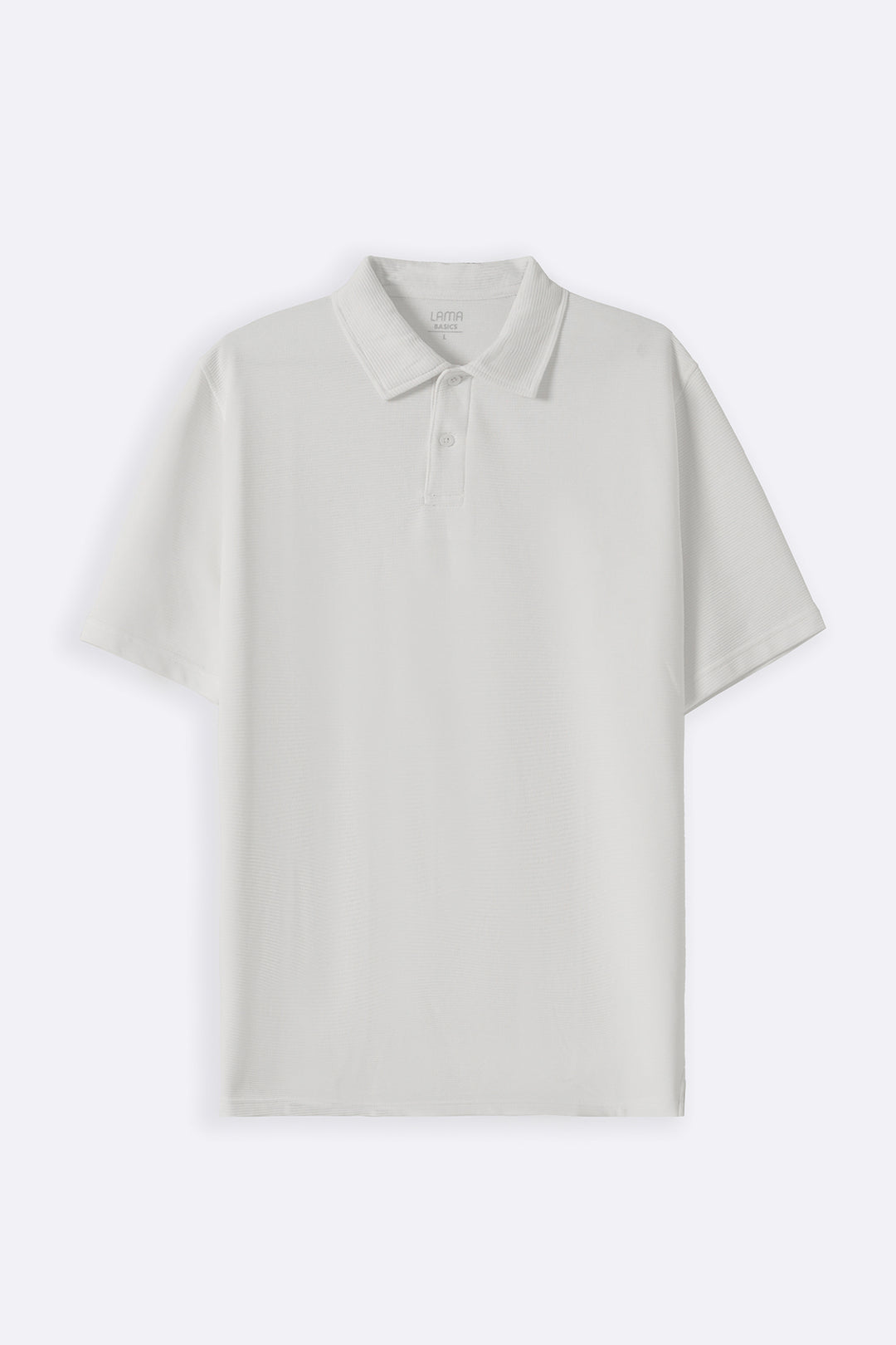 WHITE JACQUARD POLO