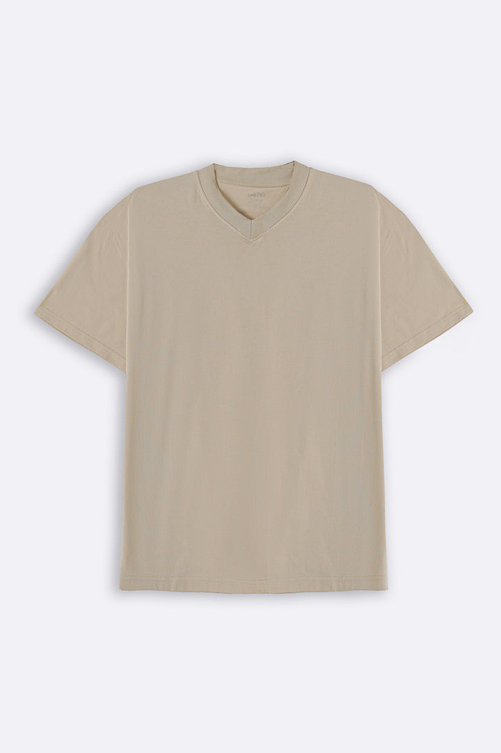 IVORY V-NECK TEE