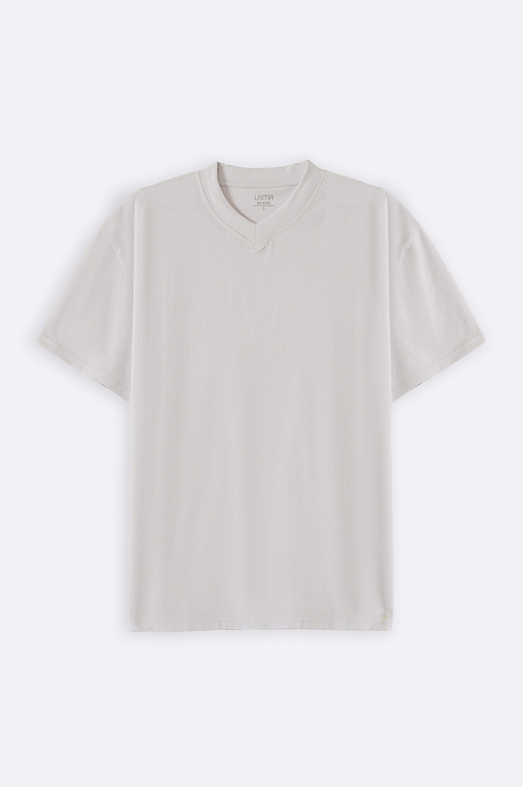 WHITE V-NECK TEE