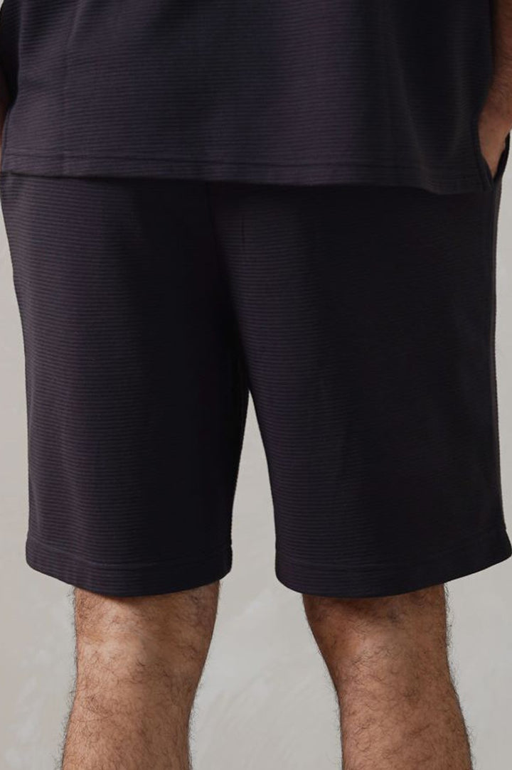 CHARCOAL JACQUARD BERMUDA SHORTS