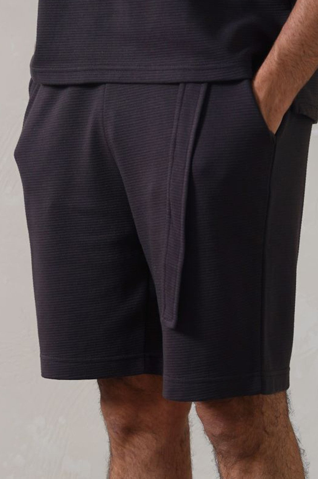 CHARCOAL JACQUARD BERMUDA SHORTS