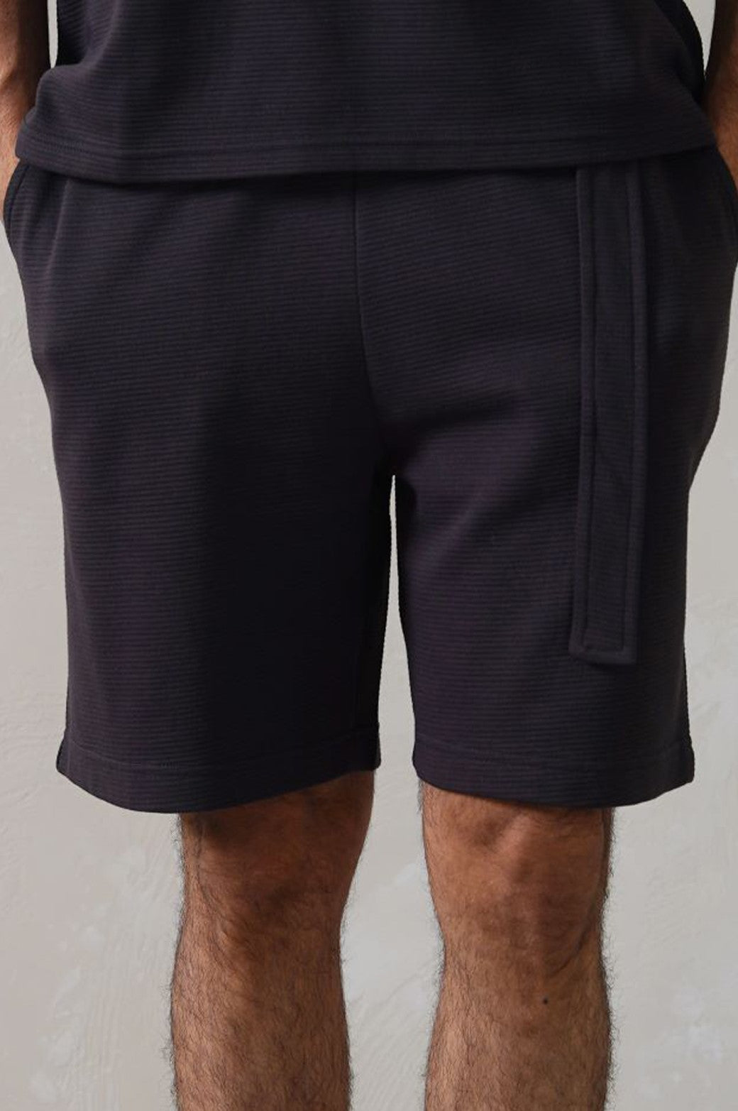 CHARCOAL JACQUARD BERMUDA SHORTS