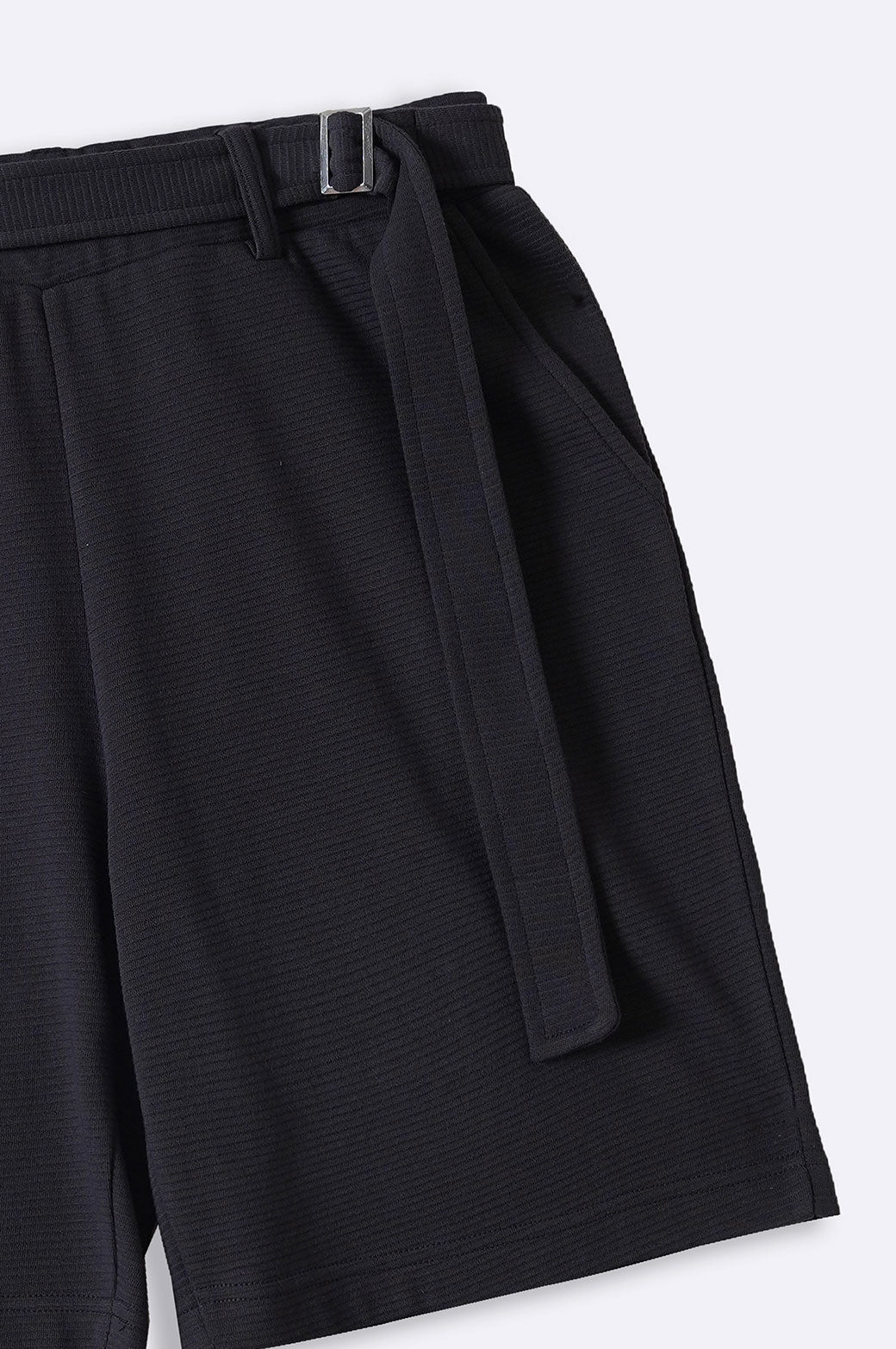 CHARCOAL JACQUARD BERMUDA SHORTS