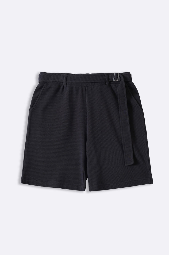 CHARCOAL JACQUARD BERMUDA SHORTS