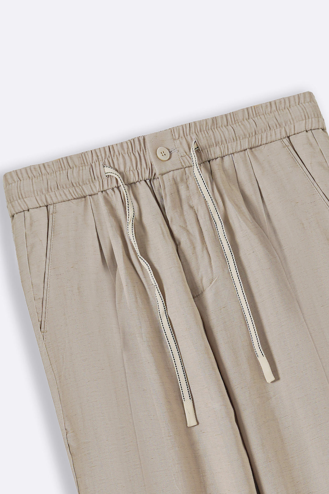 LINEN-BLEND TROUSERS