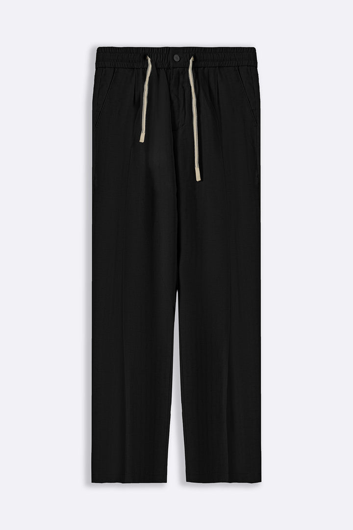 LINEN-BLEND TROUSERS