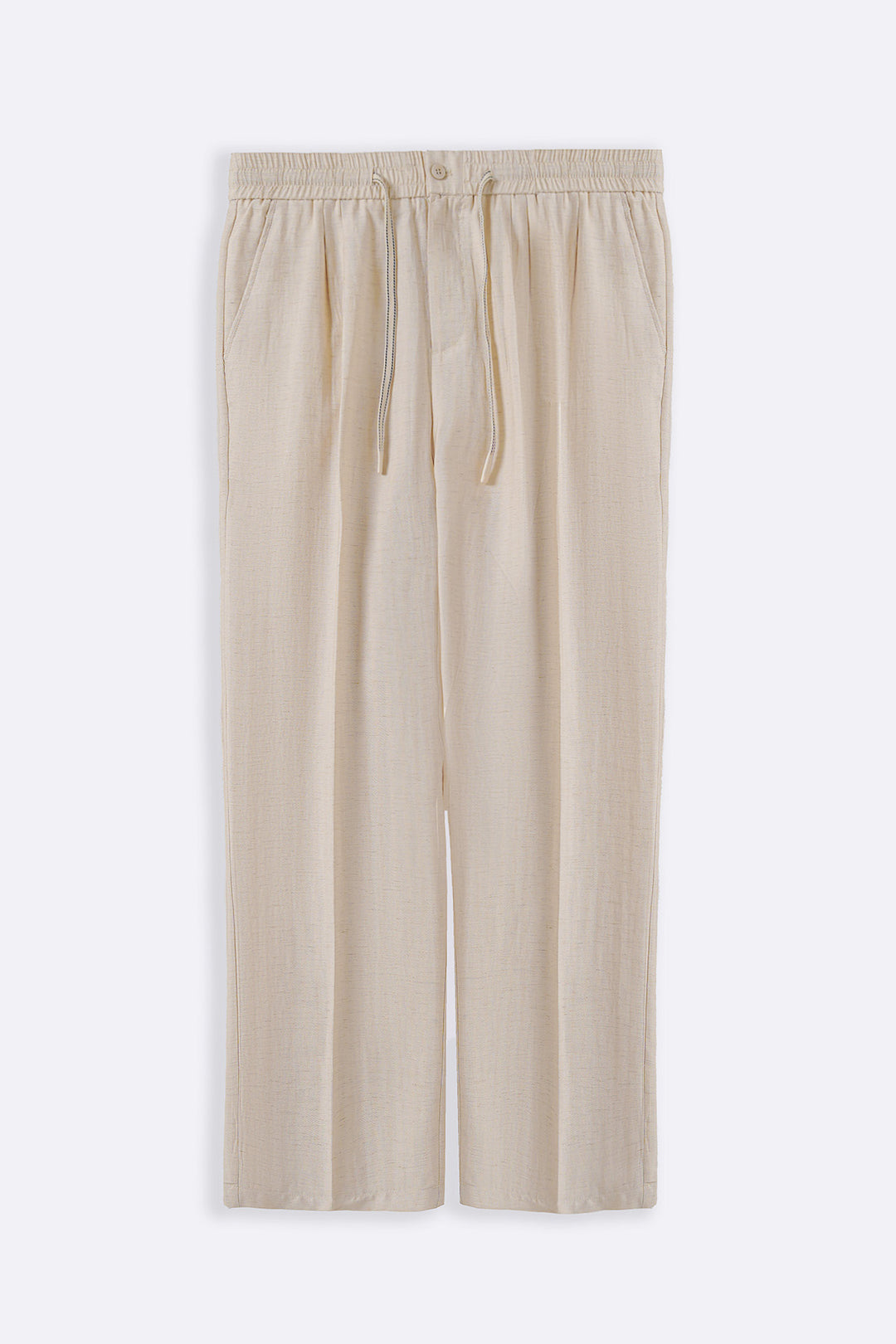 LINEN-BLEND TROUSERS