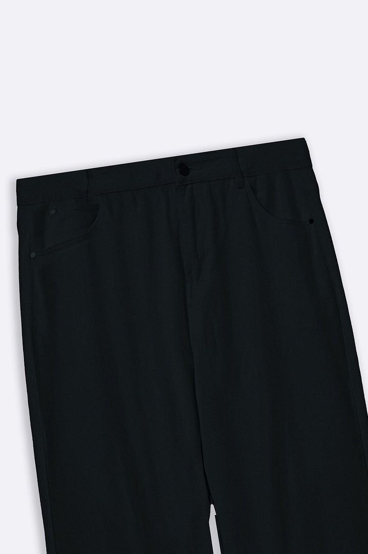 BLACK WIDE LEG JEANS