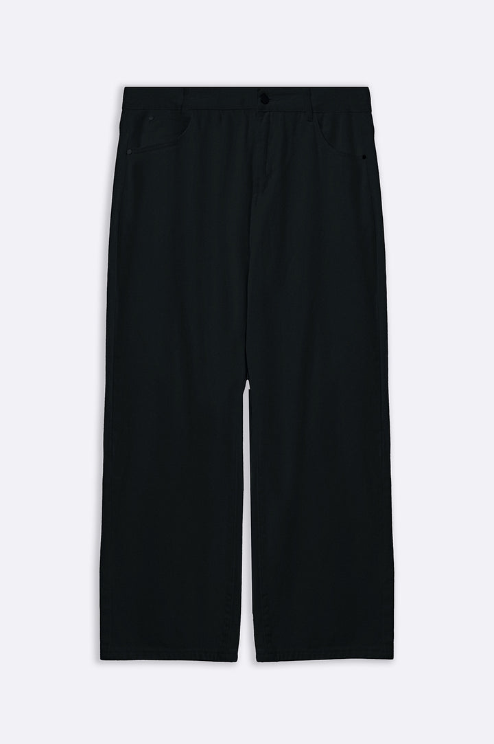BLACK WIDE LEG JEANS