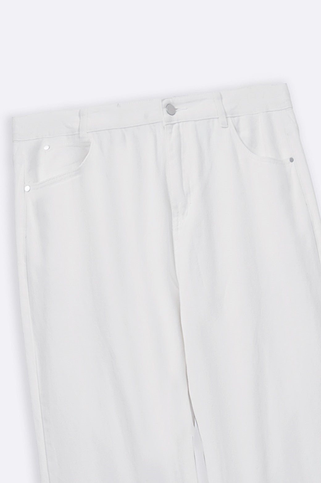 WHITE WIDE LEG JEANS