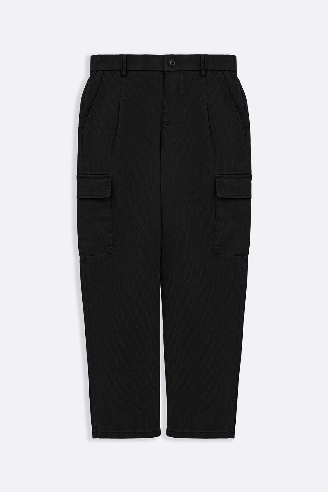 BLACK EASY TAPERED CARGOS