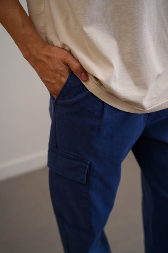 BLUE EASY TAPERED CARGOS