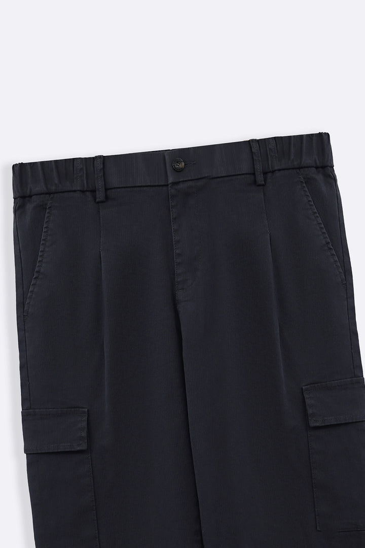GREY EASY TAPERED CARGOS