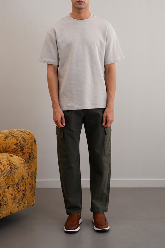OLIVE EASY TAPERED CARGOS