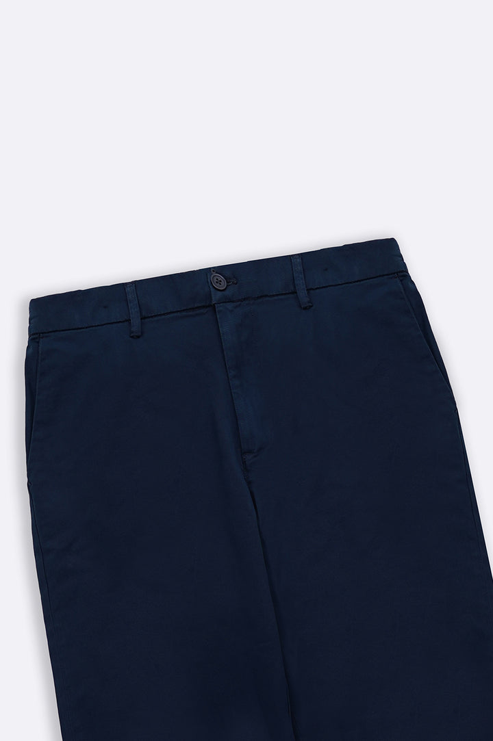 NAVY STRAIGHT FIT CHINOS