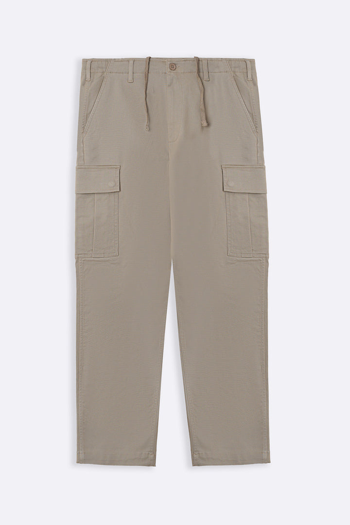 BEIGE TWILL CARGOS