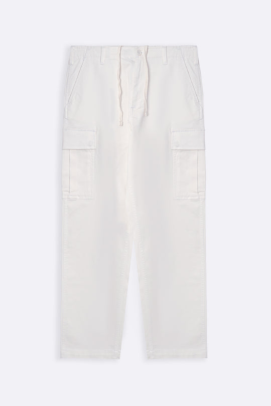 WHITE TWILL CARGOS