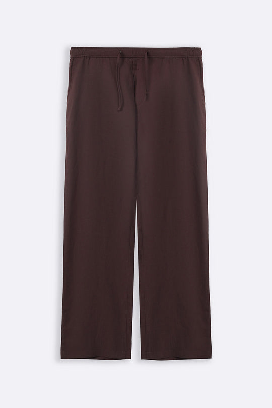 LINEN BLEND RELAXED TROUSERS