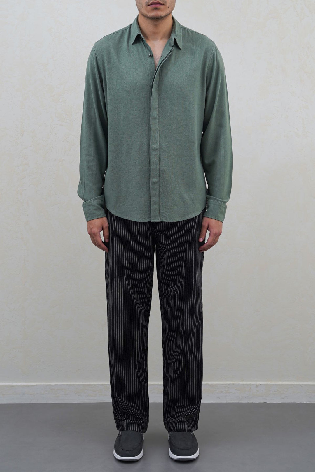 EASY PINSTRIPE TROUSERS