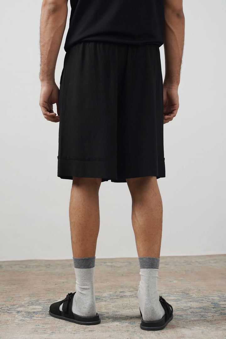 LINEN BLEND SHORTS
