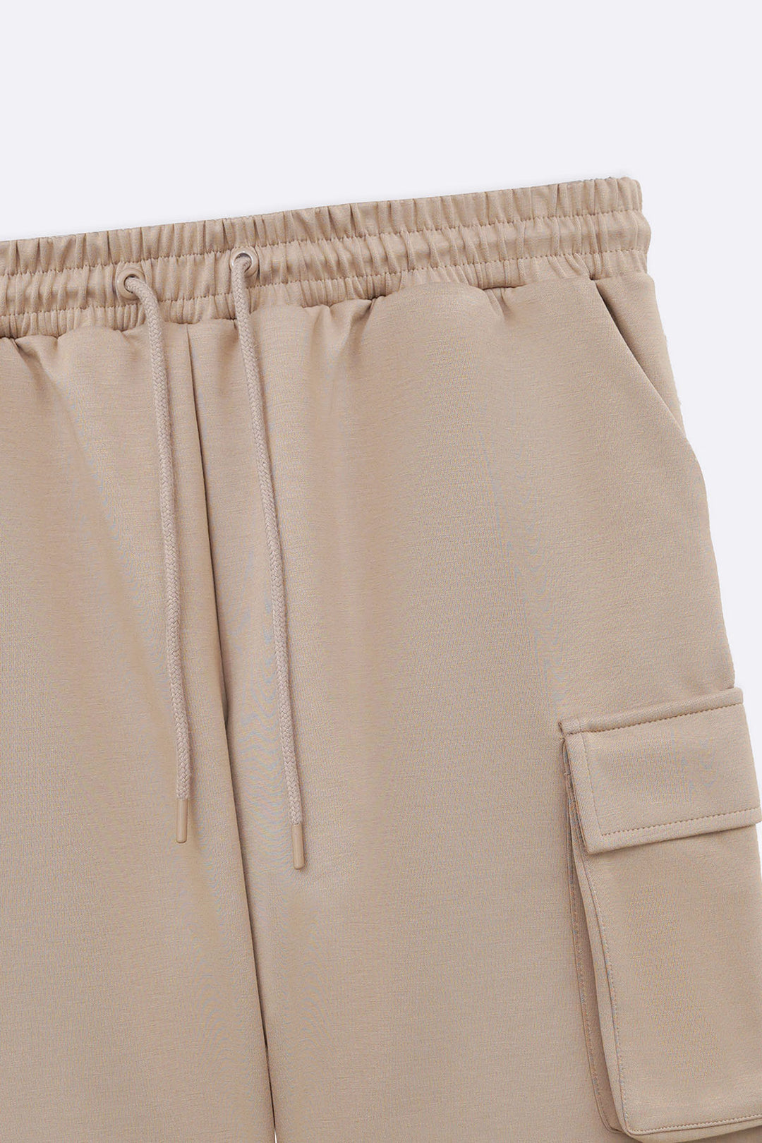 KHAKI NEOPRENE CARGO SHORTS