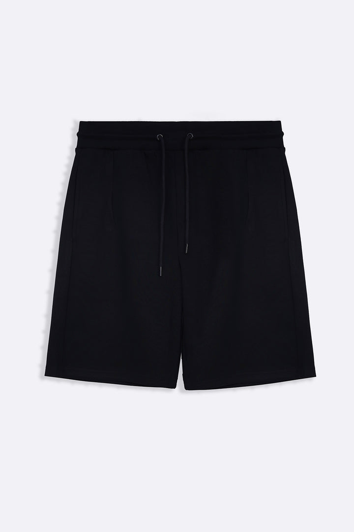 BLACK NEOPRENE CLASSIC SHORTS