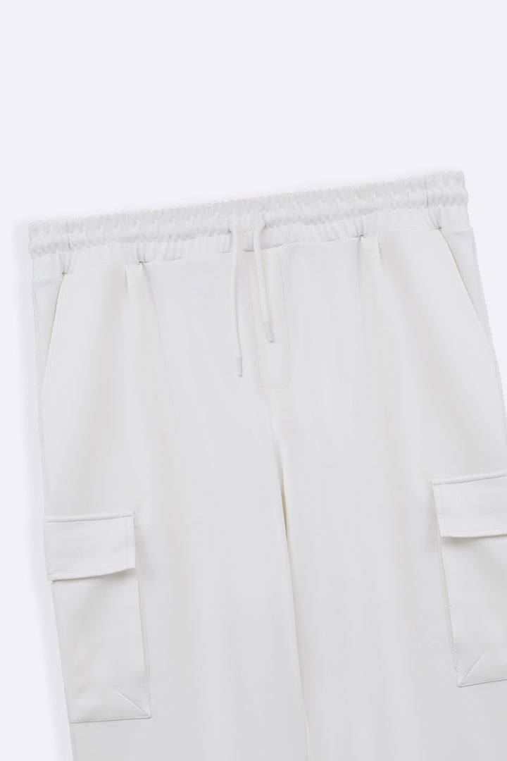 WHITE SAFARI TROUSERS