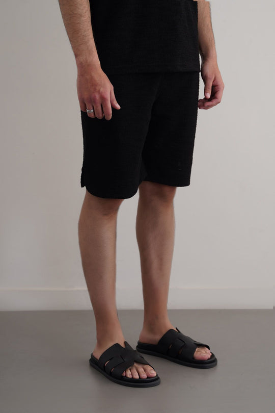 BOUCLE-KNIT SHORTS