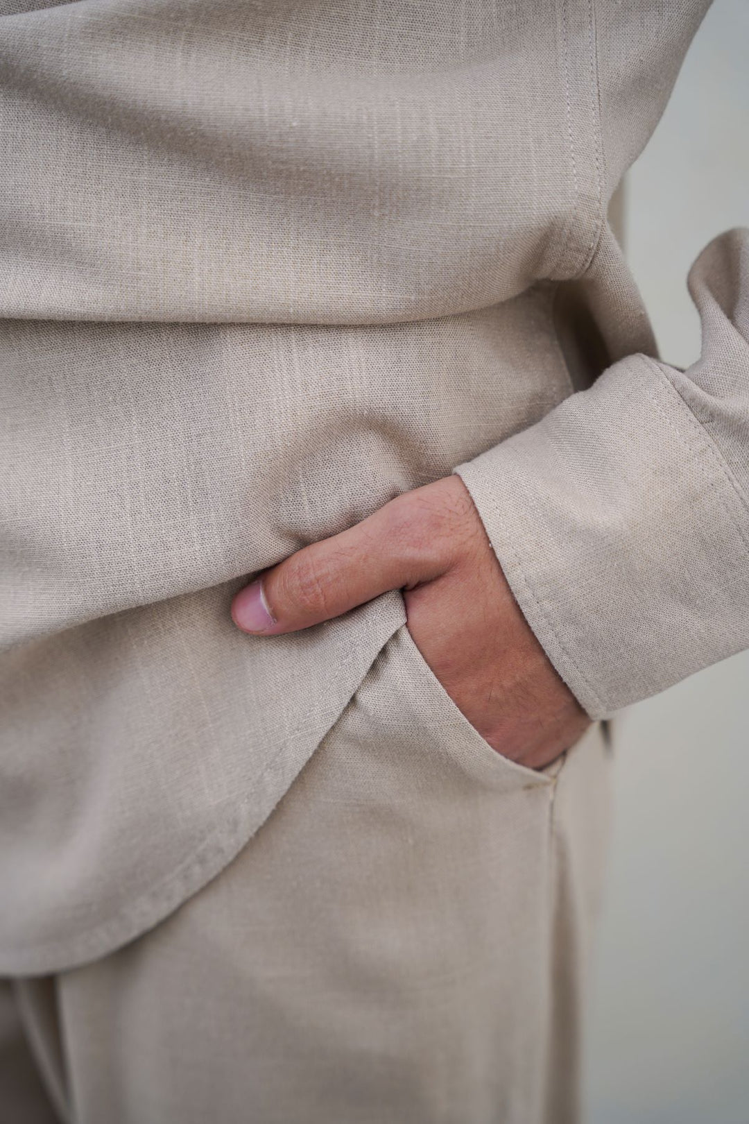 BEIGE RELAXED TROUSERS