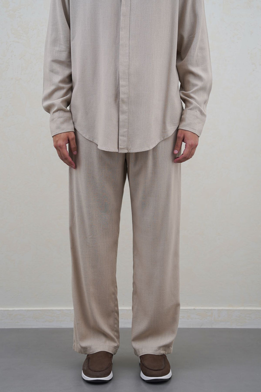 BEIGE RELAXED TROUSERS
