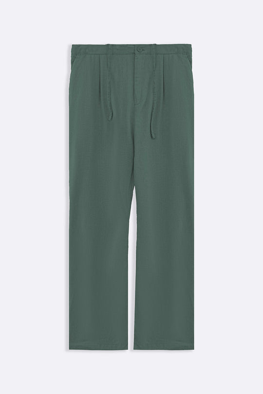 GREEN RELAXED TROUSERS