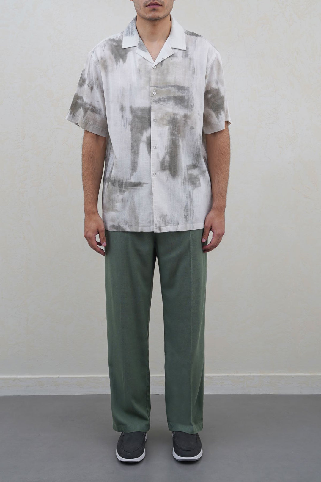 GREEN RELAXED TROUSERS