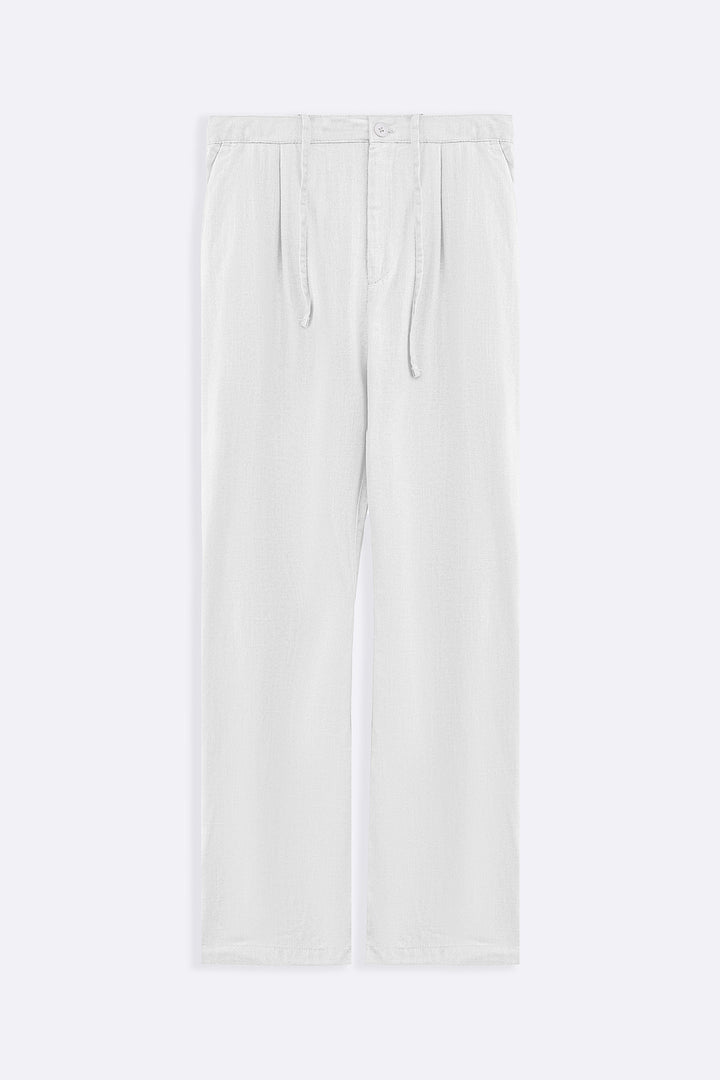 WHITE RELAXED TROUSERS