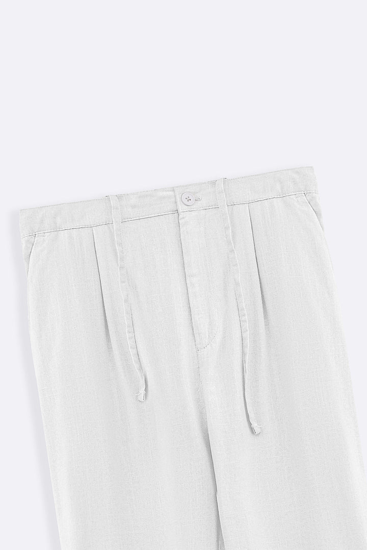 WHITE RELAXED TROUSERS