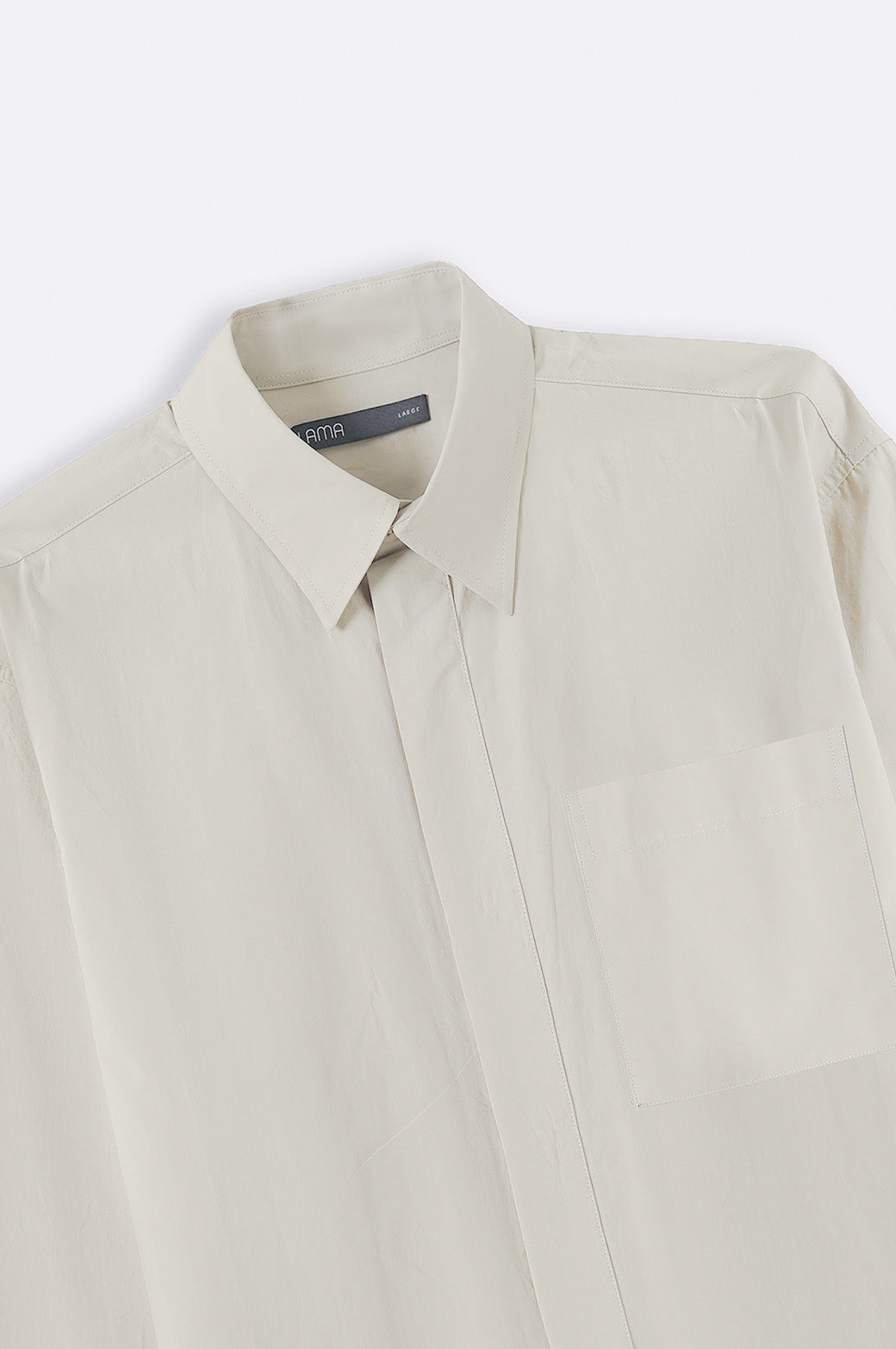 BEIGE POPLIN SHIRT